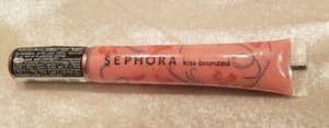 SEPHORA Brilliant Lip Gloss Kiss Bronzed No 02 CORAL .3 fl oz 10 mL NEW Sealed - Picture 1 of 5