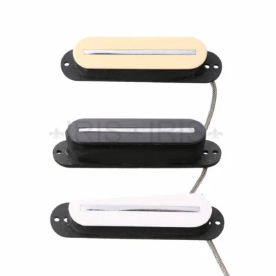 Electric Guitar Single Coil Pickup Blade w/ Metal Braided wire for Strat - Image 1 of 4