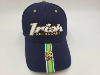 Notre Dame Fighting Irish Twins Enterprise Adjustable Hat Cap Men NCAA Blue Gold - Image 1 of 4