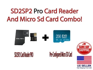 Adaptador de tarjeta micro sd Nintendo GameCube SD2SP2 Pro 256 GB GameCube puerto serie 2 - Imagen 1 de 3