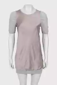 Vestido de seda multicolor BRUNELLO CUCINELLI con manga corta talla S IT 40 EE. UU. 4 UK 8 - Imagen 1 de 4
