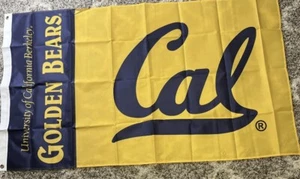 Cal Golden Bears 3’x5’ Bandera Interior/Exterior, Fútbol, Baloncesto, Béisbol - Imagen 1 de 9