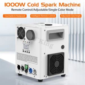 1000W Cold Spark Firework Machine Remote DMX Stage Disco DJ Wedding Party - Picture 1 of 8