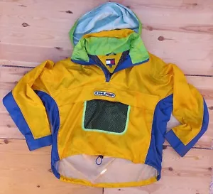 90’s Tommy Hilfiger Sailing Packable Nylon Windbreaker Mesh Pocket Size XL - Picture 1 of 7
