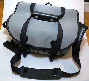 Billingham 225 Gris Lona Cuero Negro Cromo Accesorios Limitados para Cámara - Imagen 1 de 6