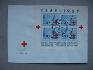 SWITZERLAND, cover FDC 1963, S/S Red Cross - Picture 1 of 1