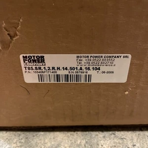 Motor Power T85.SR.1,2.R.H.14.501.A.16.104 Motor 103405F171400 NOS - Picture 1 of 15