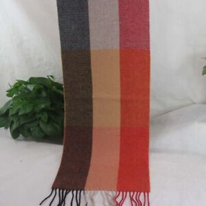 Sale New Vintage Fringe Mans Cashmere Wool Warm Striped Scarves Scarf Gift 002