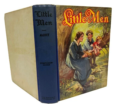 LITTLE MEN by Louisa May Alcott 1928 1st Saalfield Ed-illus’d-Frances Brundage - Image 1 of 4