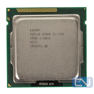 Procesador CPU Intel Core E3-1240 3,3 GHz 8 MB 5,0 GT/s SR00K LGA-1155 grado B Foto 1 de 2