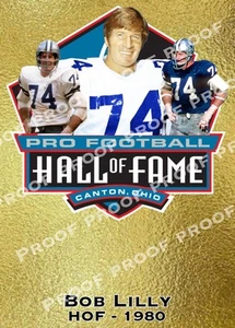 Bob Lilly Cowboys Hand Made Trading Card HOF TTM signer Novelty Custom - Picture 1 of 1