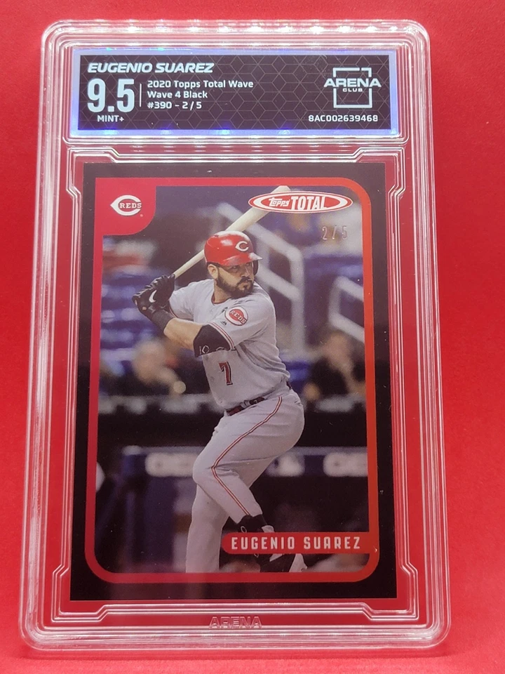 2020 Topps Total Eugenio Suarez #390 Black /5 Arena Club 9.5 b~E - Image 1 of 2