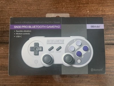Controlador 8BitDo SN30 SNES Pro RARO - Ya no se vende  Foto 1 de 4