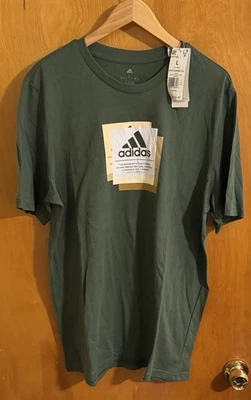 Adidas Tshirt Mens Large Green - Image 1 of 2