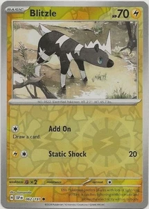 Pokemon Blitzle Common Reverse Holo HP 70 Surging Sparks 062/191 - Picture 1 of 2