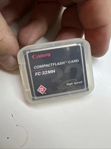 Canon 32MB FC-32MH High Speed CompactFlash Memory Card Storage + Case - Picture 1 of 7