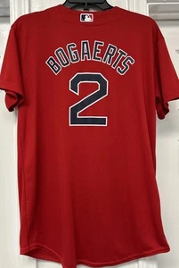 XANDER BOGAERTS #2 BOSTON RED SOX MAJESTIC RED HOME JERSEY YOURH XL GUC - Picture 1 of 8