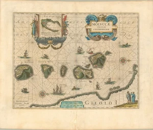 1640 Blaeu Map of the Spice Islands, Indonesia - 'Moluccae Insulae Celeberrimae' - Picture 1 of 2