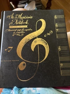 Coguzed 100 Pages Blank Sheet Music Notebook - 26X19cm Staff Paper for Musicians - Picture 1 of 10