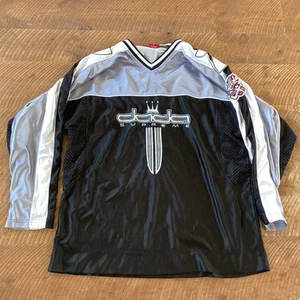 Maglia vintage Damani Dada Supreme 7 nera e grigia uomo 2XL streetwear anni 90 - Foto 1 di 7
