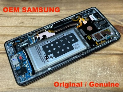 Samsung Galaxy S9 - Conjunto de pantalla de repuesto LCD OLED con marco - OEM - negro Foto 1 de 4