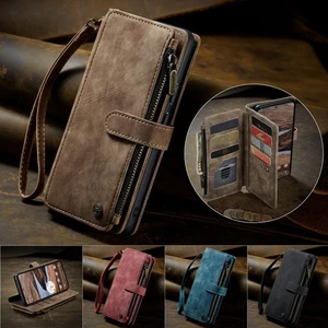 Für Google Pixel 10 9 Pro XL PU Leder Stoßfest Kartenfach Wallet Case Hülle - Bild 1 von 21