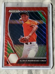 Selecciones del draft de Panini Prizm Elmer Rodriguez-Cruz 2021 Red Wave Prizm #PDP-105 - Imagen 1 de 2