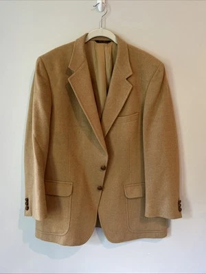 Vintage Mens CAMEL HAIR Blazer Jacket Sportcoat Kingsridge USA Made Old Money - Image 1 of 4