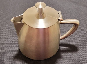 ONEDA X88004801A Stiletto Brushed S/S Short Spout 9 Oz. Teapot - Picture 1 of 5