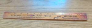 Vintage Holzlineale 12" Peter's Diamond Marke Schuhe Main Street Fort Worth, TX - Bild 1 von 7