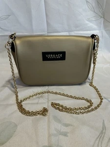 NWOT Versace Fragrance Gold Clutch Shoulder Crossbody Handbag - Picture 1 of 9