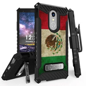 Para LG Stylo 4, 4+, Q Stylus Tri Shield Armadura Cinturón CLIP FUNDA Estuche Bandera MÉXICO - Imagen 1 de 4