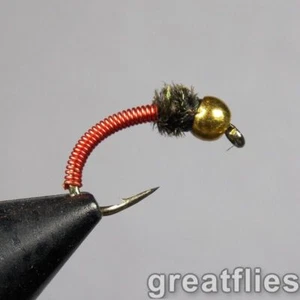 1 Dutzend (12) - Brassie - rot - Perlenkopf - Bild 1 von 1