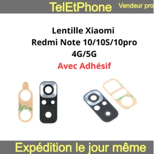 Lentille Verre Appareil Photo Caméra Xiaomi Redmi Note 10 10S 10pro 4G 5G - Bild 1 von 14