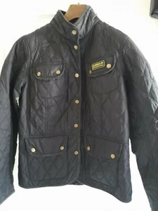 Womens Barbour 'Vintage International' Quilt Jacket, Black Size 16. - Picture 1 of 5