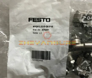 10 STCK. Neu Festo NPQH-L-G18-Q6-P10 578281 Metallstecker - Bild 1 von 1