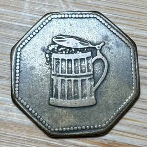 VERY NICE BEER MUG BREWERY TOKEN 15 (1272) - Picture 1 of 2