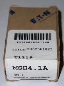 EATON CUTLER HAMMER MSH4.1A Thermal Overload Relay Heater Element MSH4 1A - Picture 1 of 2