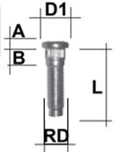 Rändelbolzen M12 x 1,5 x 51 mm RD13,55 mm - Picture 1 of 1