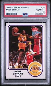 2002 Fleer Platinum 26 Kobe Bryant PSA 10 Los Angeles Lakers - Bild 1 von 2