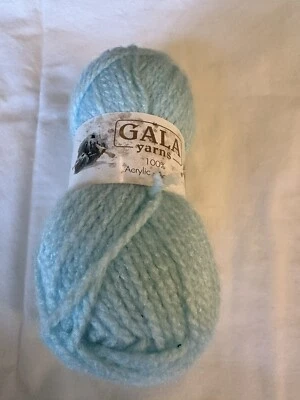 Hilo Gala Azul Claro 100% Acrílico 50 gr 1.76 Oz Foto 1 de 4