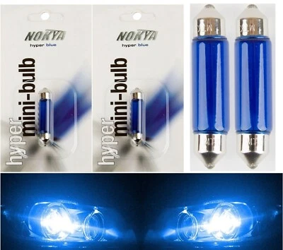 Nokya 578 6411 212-2 211-2 Nok5260 10W Blue Two Bulbs Interior Dome Replace Fit - Image 1 of 4