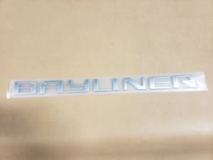 18” BAYLINER SCRIPT LOGO / RAISED CHROME LETTERS - Picture 1 of 8