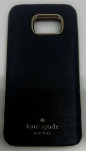 Authentic Kate Spade NY Leather Black / Gold Wrap Case for Samsung Galaxy S7 - Picture 1 of 3