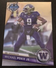 2023 Bowman Chrome U Michael Penix Jr Card #141, Washington Huskies