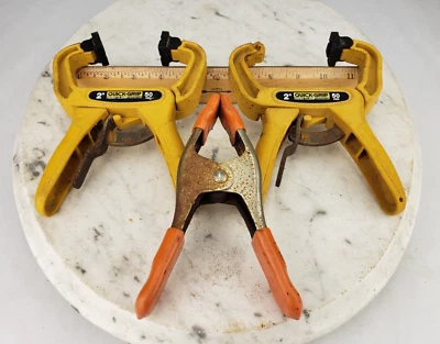 3x Clamps - Pony 3202 Spring & 2" Quick Grip Handi Clamp - Wood Working Tool - Image 1 of 4