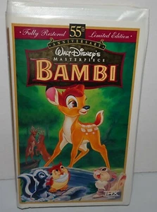 Walt Disney's Bambi VHS 55th Anniversary Limited Edition Masterpiece Collection - Picture 1 of 12