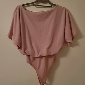 Wonens Bodysuit Size 8 Summer Blouse Top Ladies Wedding Pink Occasion Formal - Picture 1 of 8