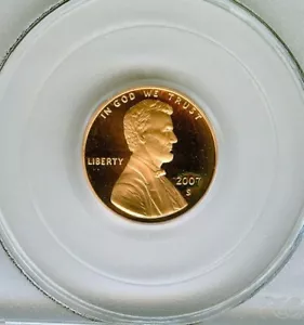 2007 S LINCOLN CENT PROOF 69 ROT TIEF CAMEO bewertet von PGCS - Bild 1 von 4