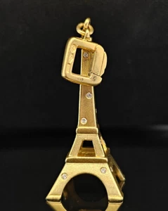 Louis Vuitton Diamond Paris Eiffel Tower 18k Yellow Gold Charm Pendant - Picture 1 of 9